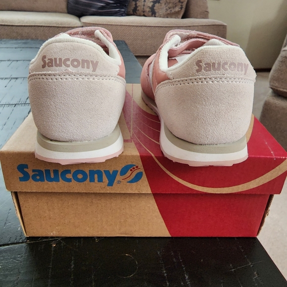 Saucony Childrens Jazz Velcro Sneakers sz 10 - Picture 3 of 6